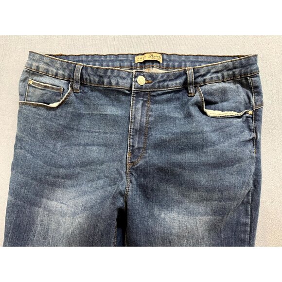 Denim & Co Women's Vintage 1969 Skinny Jeans Mid Rise Blue Size 16 - Picture 3 of 11